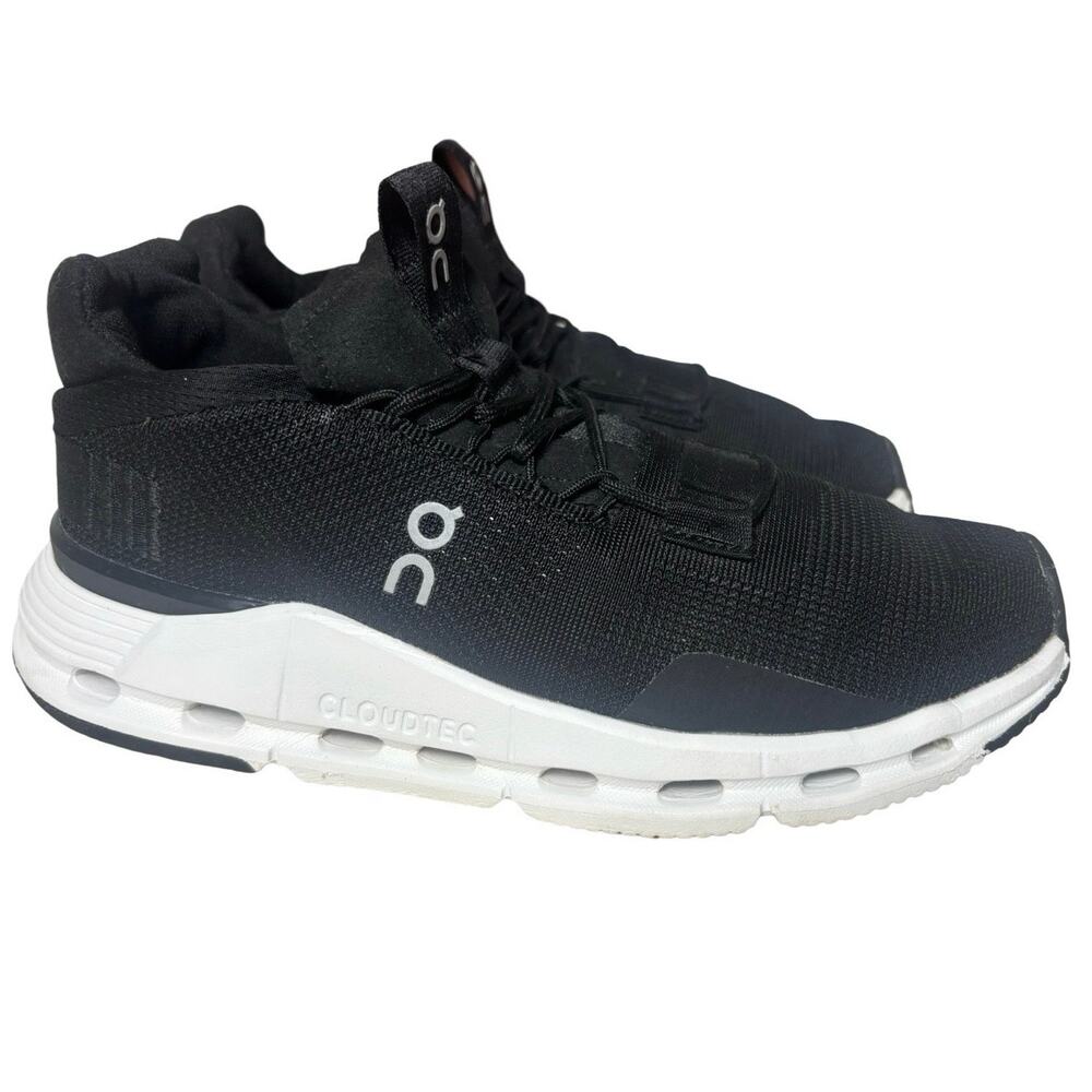 On Cloud Cloudnova Women's Black and White 5.5 Athletic Running Sneaker Shoe